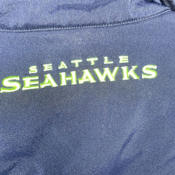 NFL Seattle Seahawks Mens Knit Medium Full Zip Jacket Warm Blue/Green - Picture 8 of 12